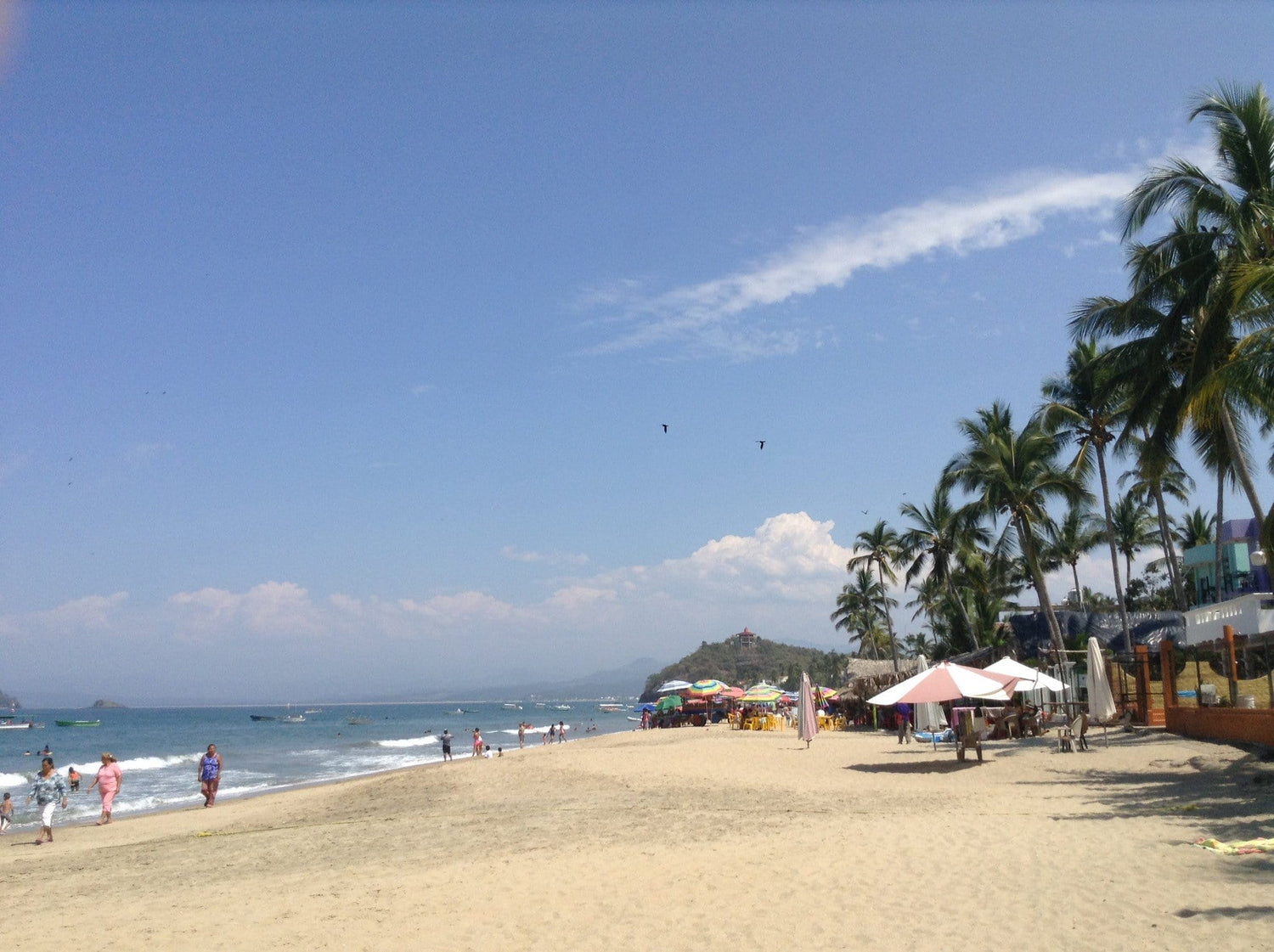 Tropical beach in Nayarit, Mexico