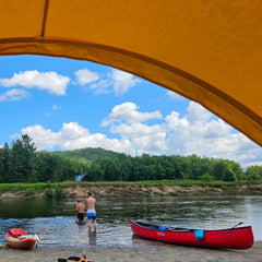 Best easy beach shade for canoe trips_colourDijon