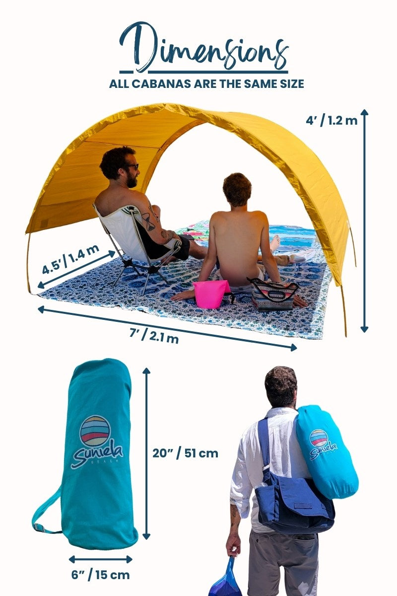 dimensions of Suniela Beach classic shade tent