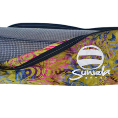 Suniela Beach Batik Deluxe Yoga Mat Carry Bag with adjustable strap_printSeafoam