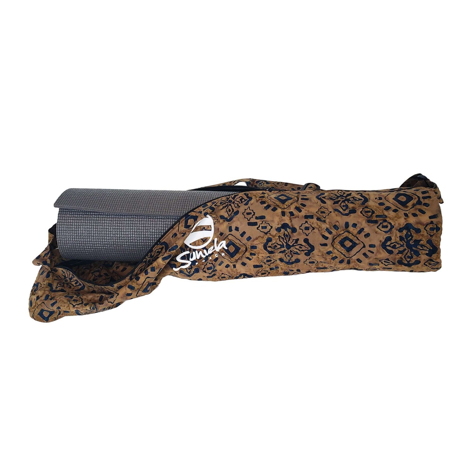 Suniela Beach high quality cotton batik yoga mat bags_printSandstorm