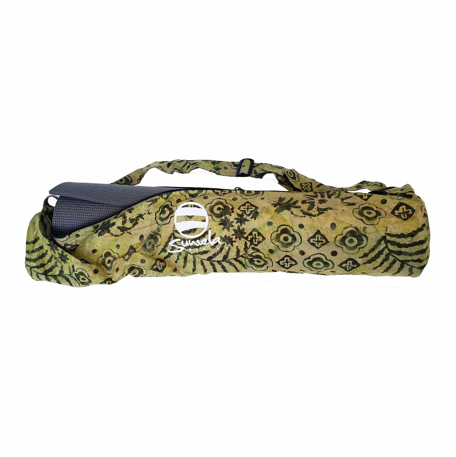 Suniela Beach handmade Indonesian batik carry bag with strap_printSeagrass